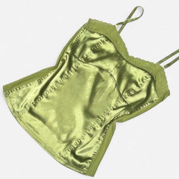 Other - Vintage 90s Fairy Green Cami, Satin, Size Small